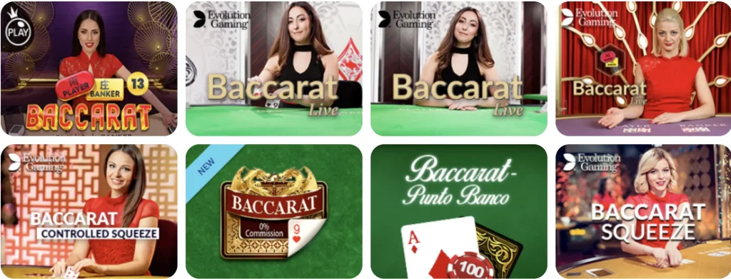 Baccarat Spiel bei Locowin Casino